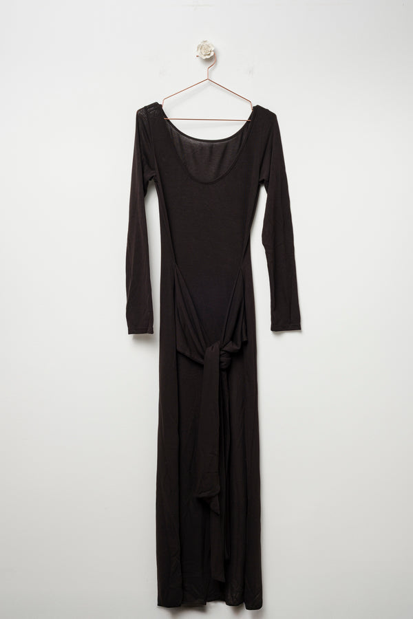 Black dress with knot