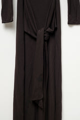 Black dress with knot