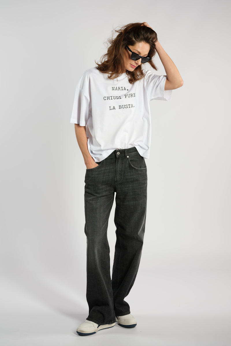 T-SHIRT IN COTONE | MARIA, CHIUDI PURE LA BUSTA