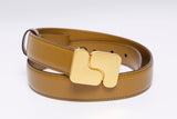 bronze leather belt