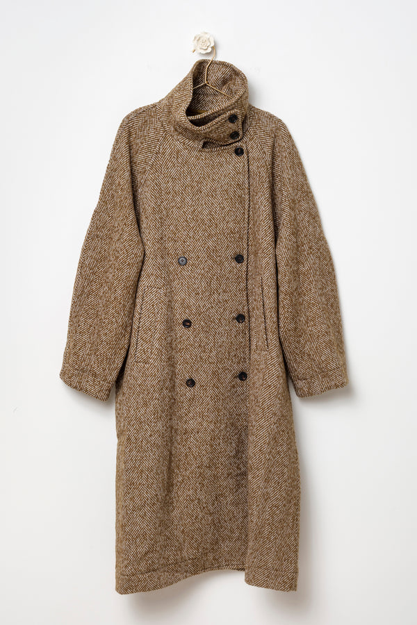 cappotto lungo misto lana