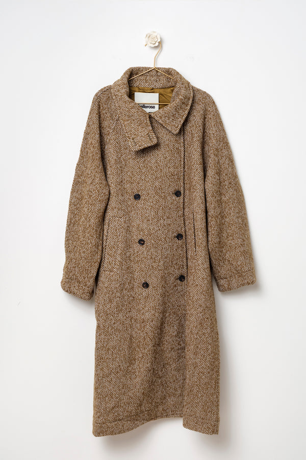 cappotto lungo misto lana