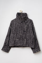 cappotto corto misto lana