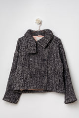 cappotto corto misto lana