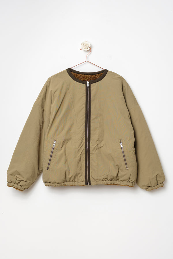 Giacca oversize reversibile