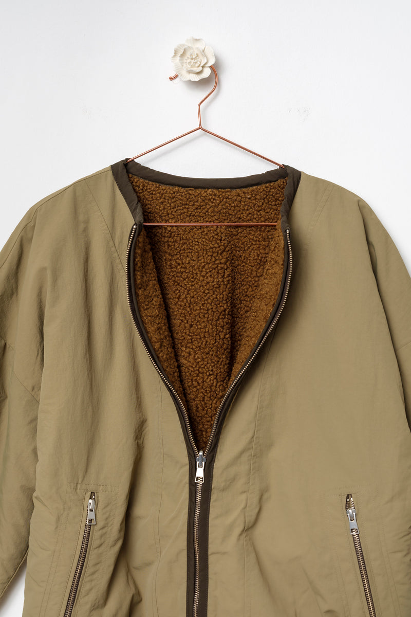 Giacca oversize reversibile