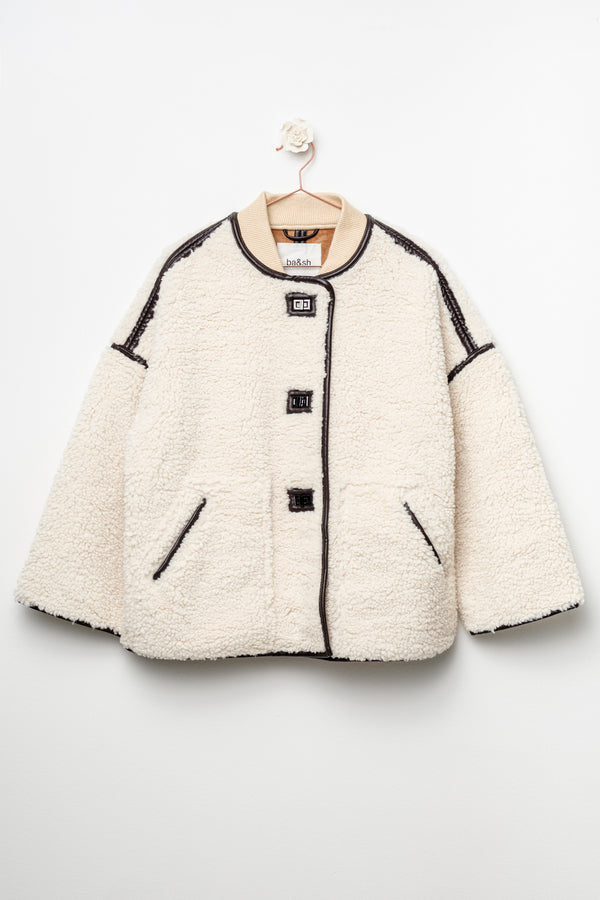 Cappotto corto ecru