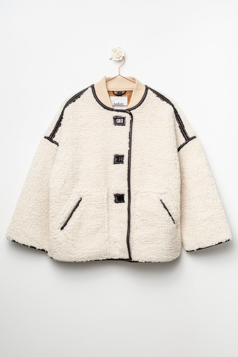 Cappotto corto ecru