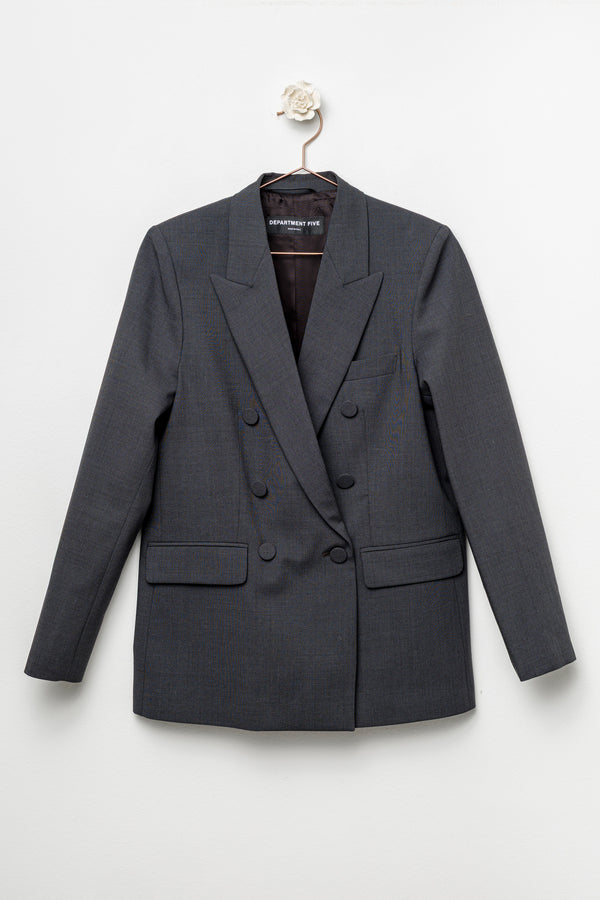 Blazer doppiopetto grafite