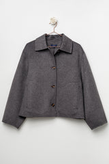 Cappotto corto antracite