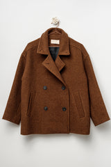 Giaccone doppiopetto marrone