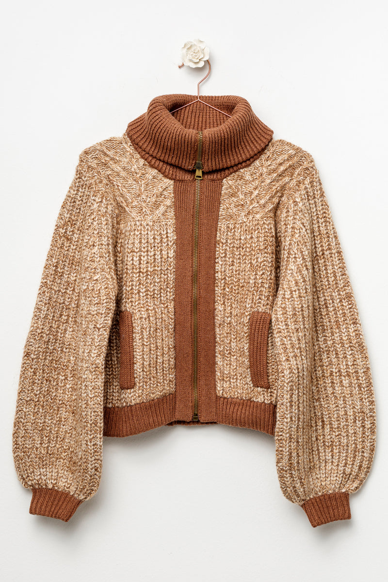 Cardigan marrone