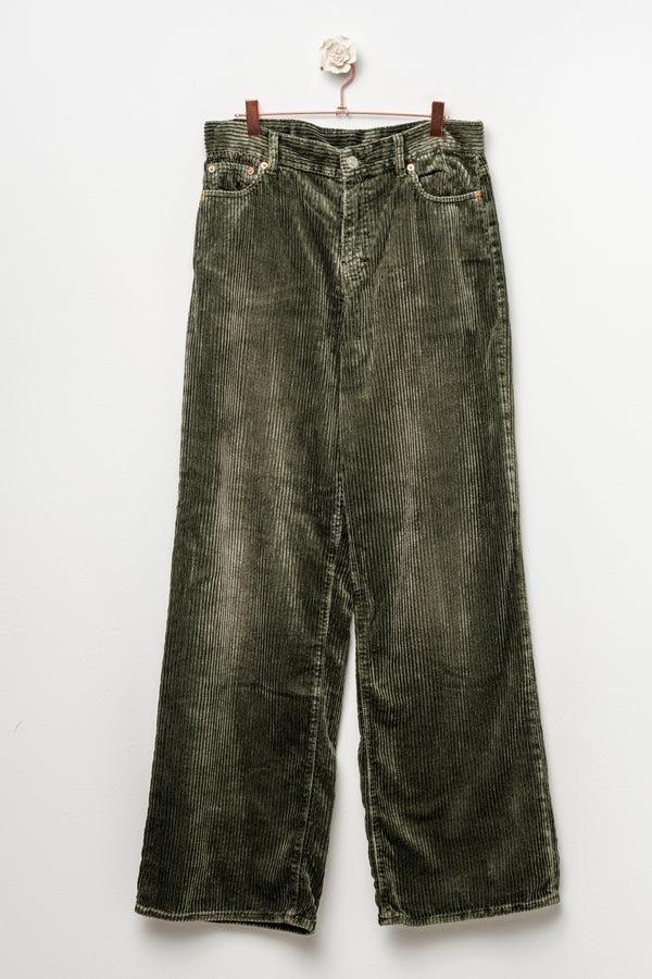 Pantalone a coste in velluto