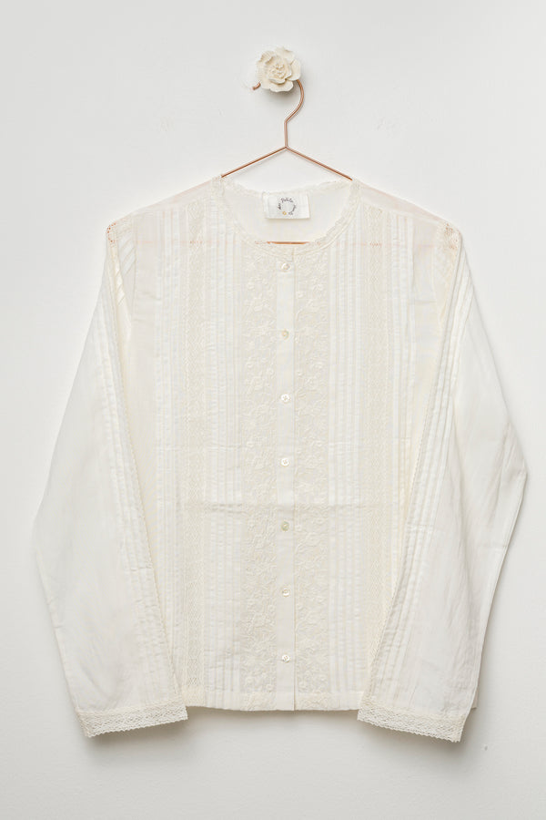Blusa in voile di cotone