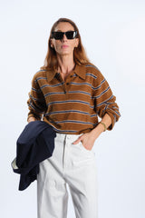 JEANS GAMPA AMPIA BIANCO