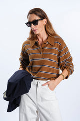 JEANS GAMPA AMPIA BIANCO