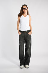 JEANS GAMBA DRITTA Nero