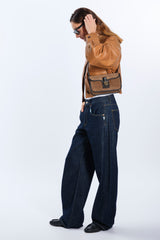 JEANS GAMPA AMPIA BLU