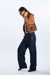 JEANS GAMPA AMPIA BLU