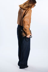 JEANS GAMPA AMPIA BLU