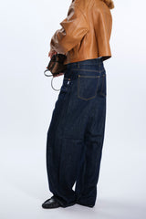 JEANS GAMPA AMPIA BLU