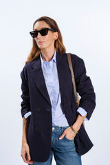BLAZER double-breasted RELAXED NAVY