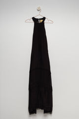 Abito in chiffon nero