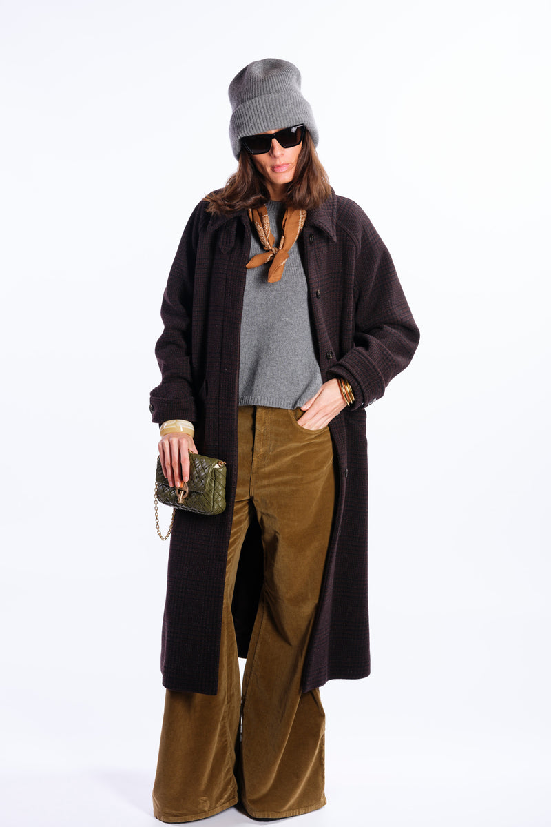 Velvet palazzo pants