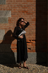 Abito  nero chemisier