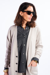 Camicia in jeans antracite