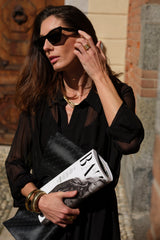 Abito  nero chemisier