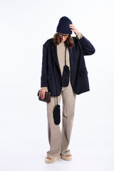 jacket oversize navy