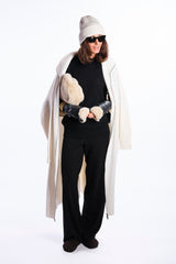 Pochette in pelliccia ecologica L