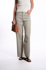Pantalone 5 tasche  LOOSE FIT salvia
