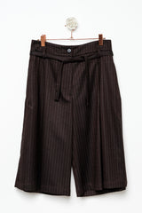 BLAZER double-breasted BROWN STRIPED