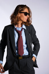 Blazer doppiopetto grafite