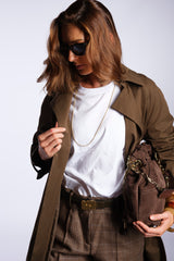 Cintura in pelle Taupe