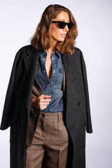 Cappotto doppiopetto antracite