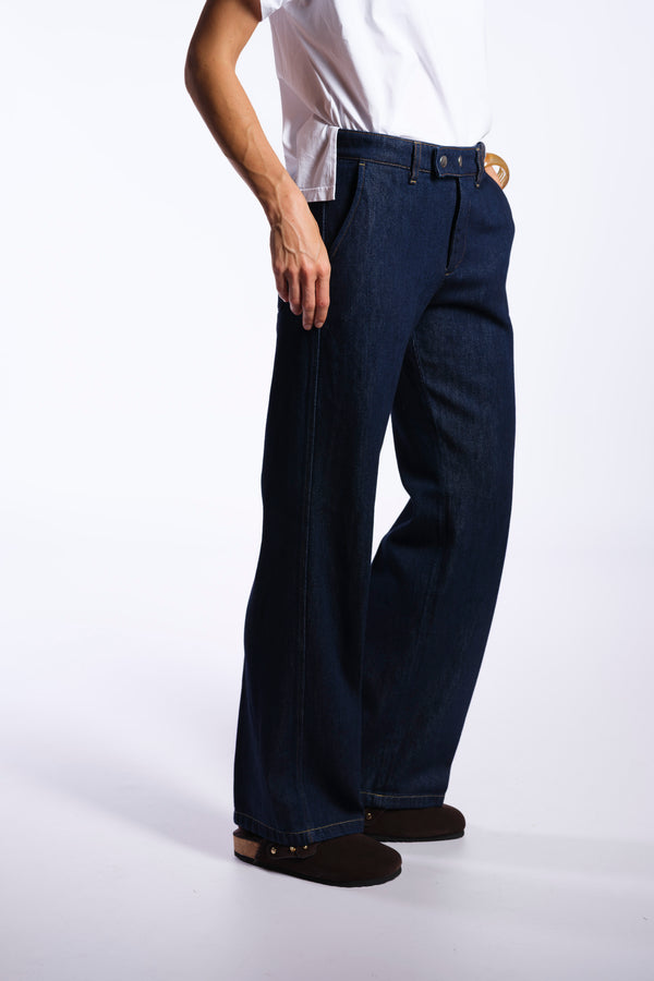 jeans gamba dritta in denim
