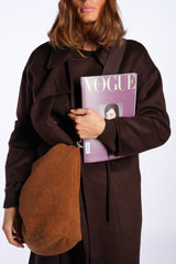 Cappotto midi cioccolato