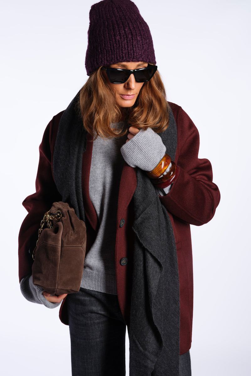 Giacca oversize in lana