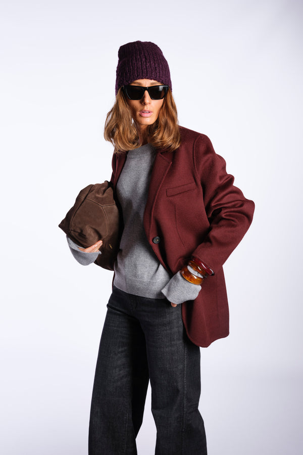 Giacca oversize in lana