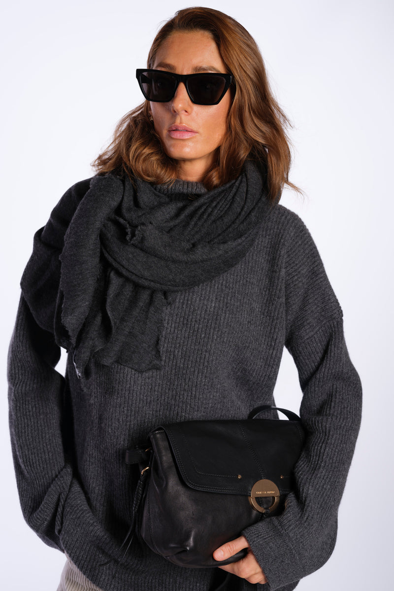 Borsa in pelle nera