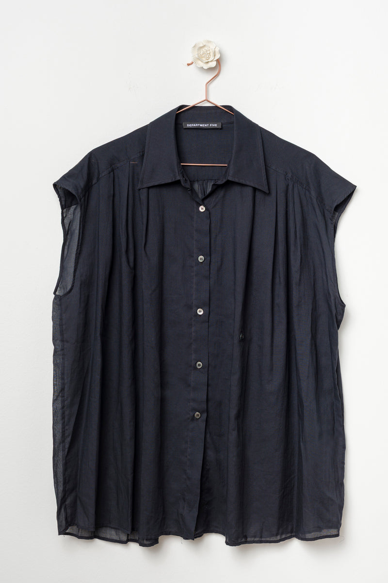 Camicia over  in mussola di cotone