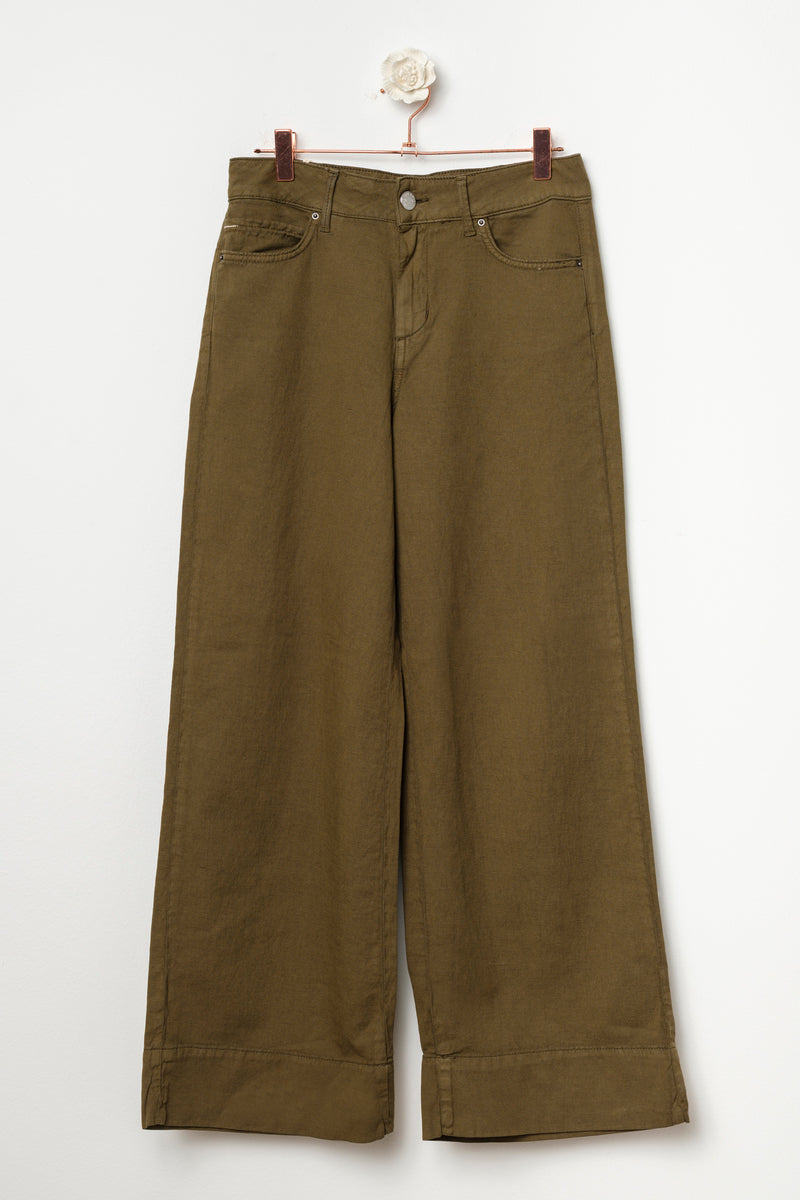 Pantalone palazzo crop