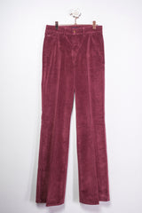 Pantalone millerighe in velluto