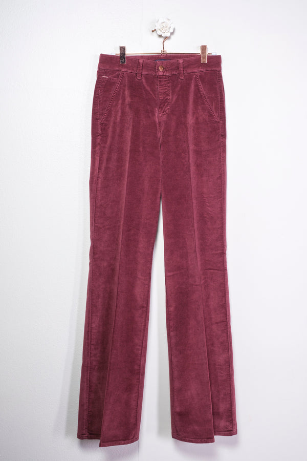 Pantalone millerighe in velluto