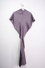 Long black dress with open back