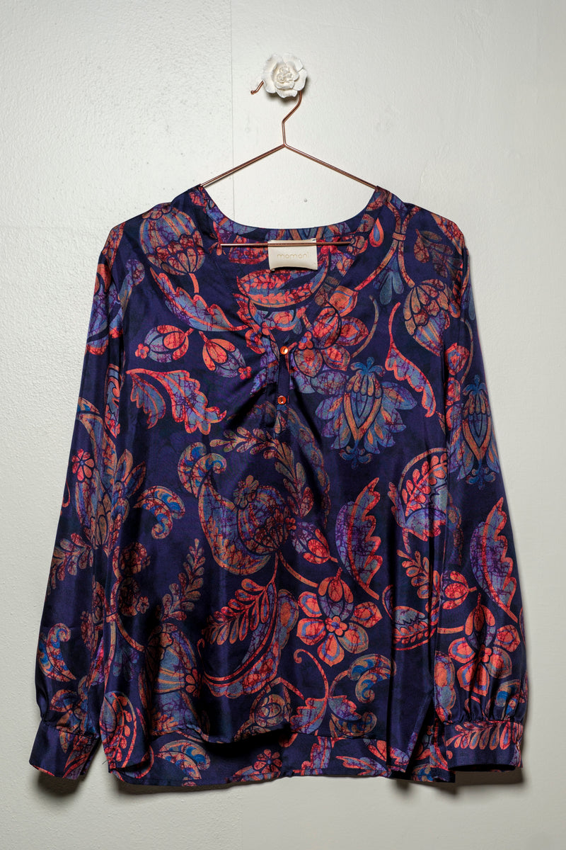blouse shirt In Silk Twill