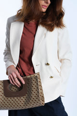 GIACCA CHEVRON UNITO CREME